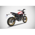 ZARD ZUMA Slip-on Exhaust for Ducati Scrambler Desert Sled
